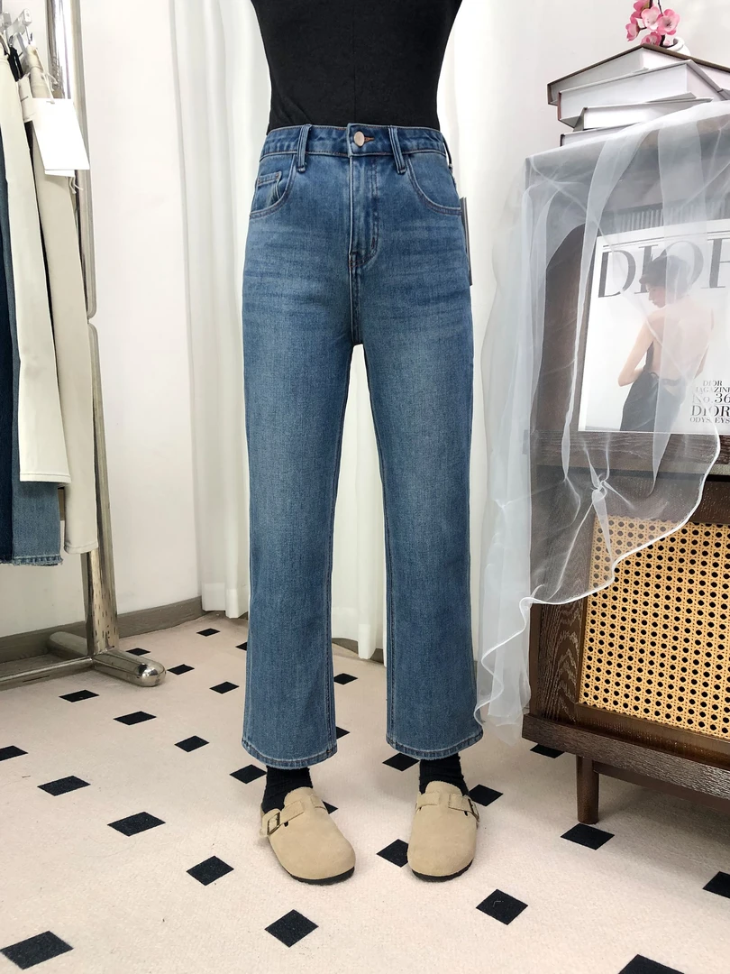 【21】代C3文文MWMA超爆裤王黑标四面弹九分直筒牛仔裤~