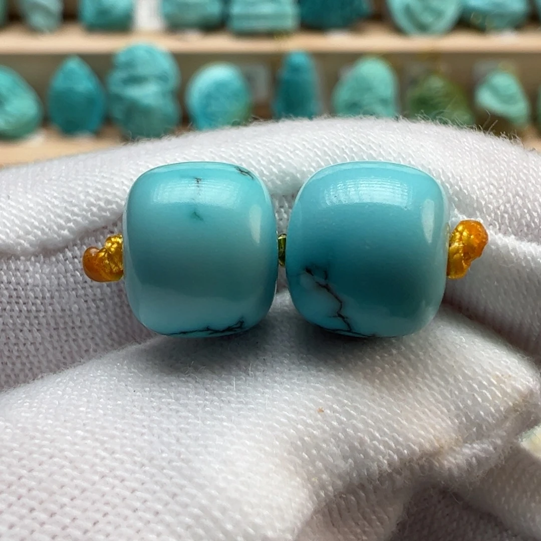 绿松石未镶嵌配饰9.5*8.3mm