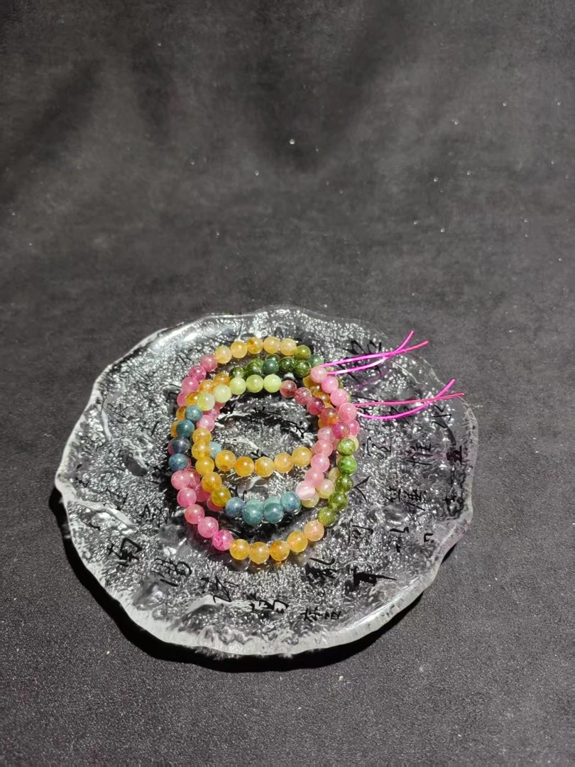 A231【金汐】碧玺素圈手串