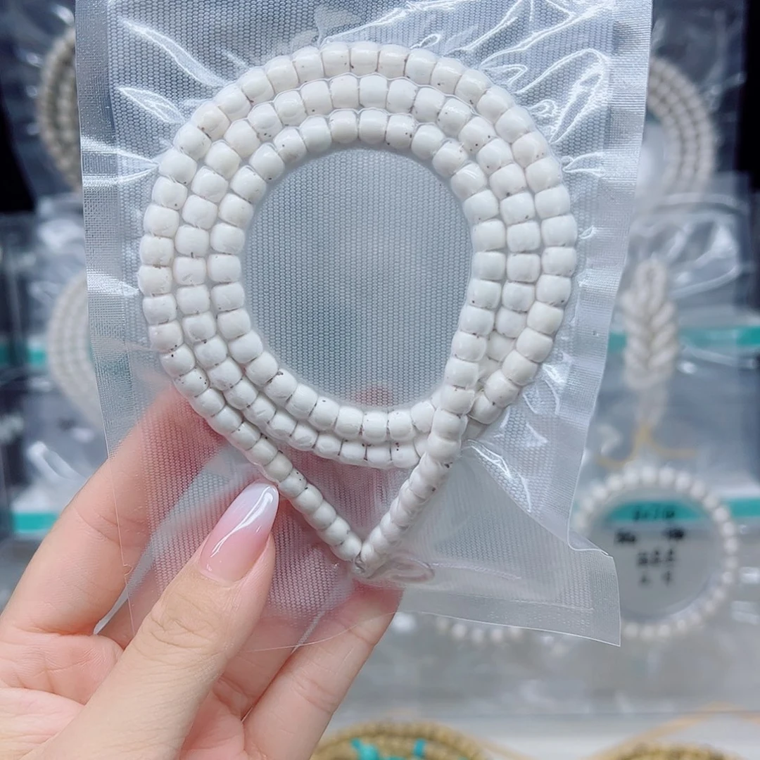 手串星月菩提原白6*5找星星长串