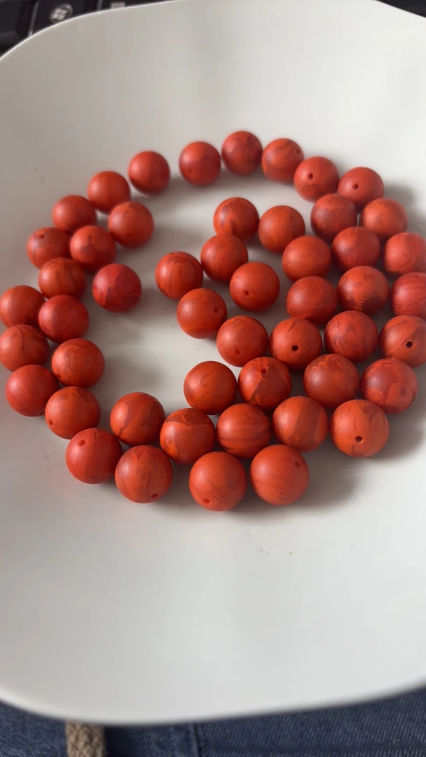 A134红色12mm单珠