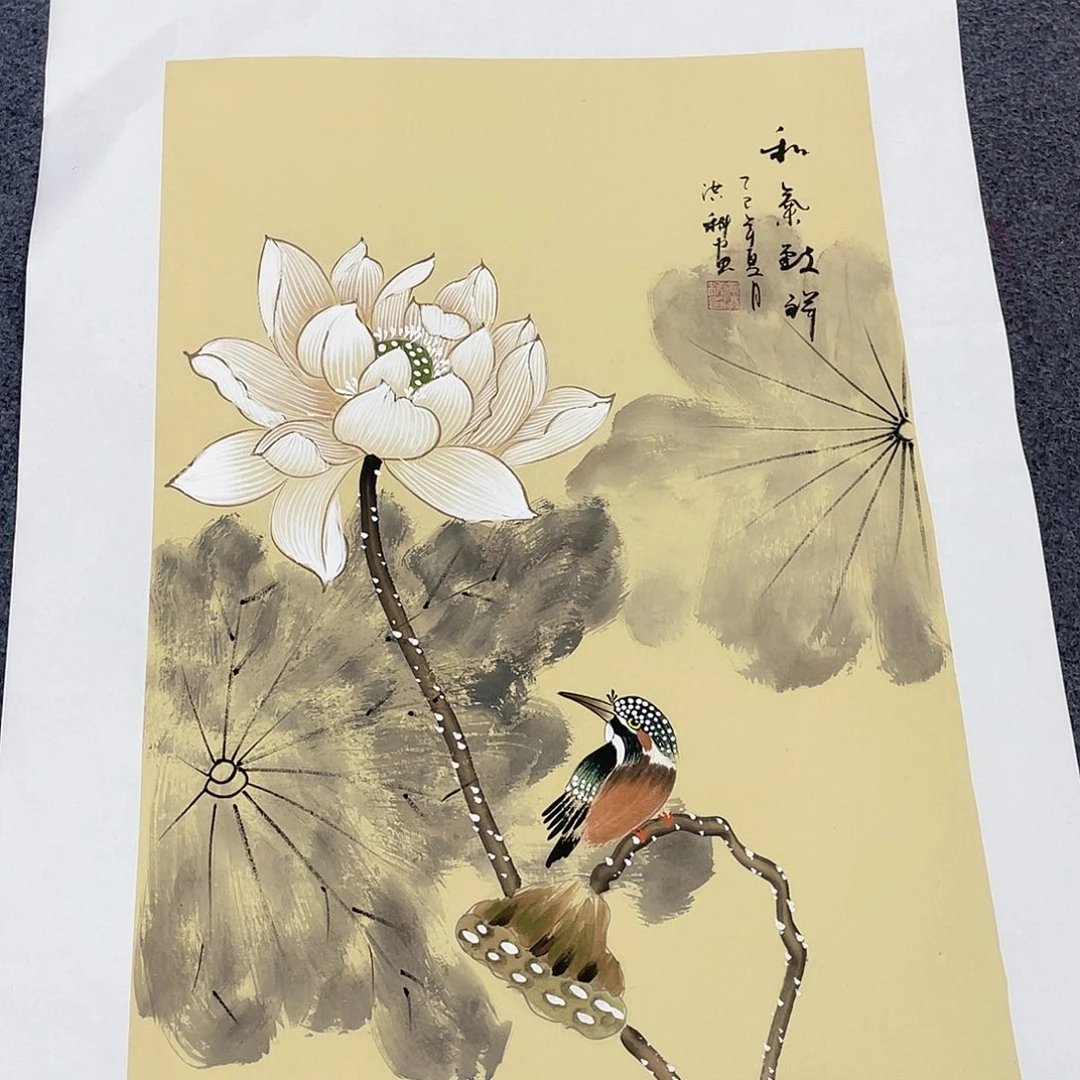 国画作品小姐姐放漏…