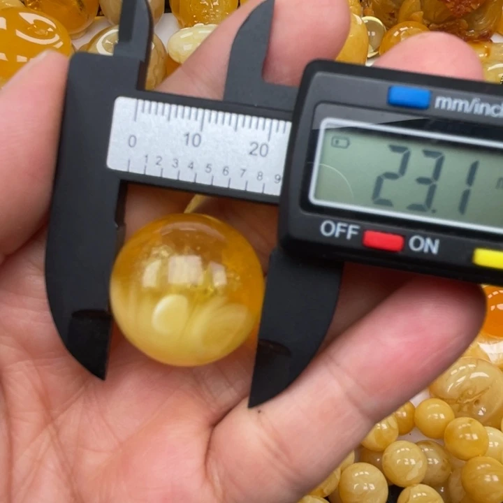 裸石蜜蜡未镶嵌蜜蜡圆珠