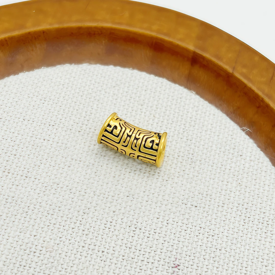 足金999饰品 三星堆饕餮转运珠 0.51
