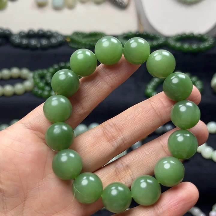 和田玉未镶嵌手链卡14