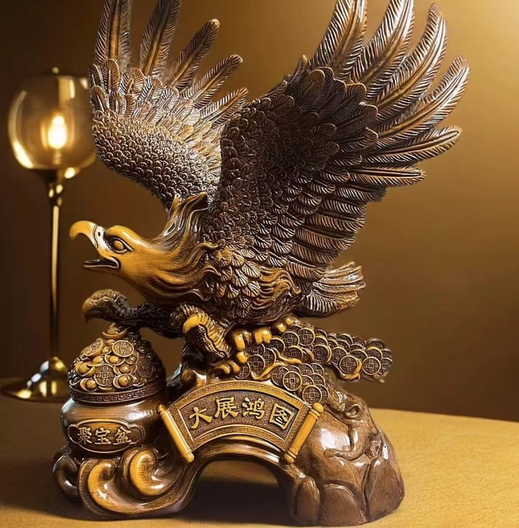 大展宏图老鹰工艺品摆件（约高25cm）