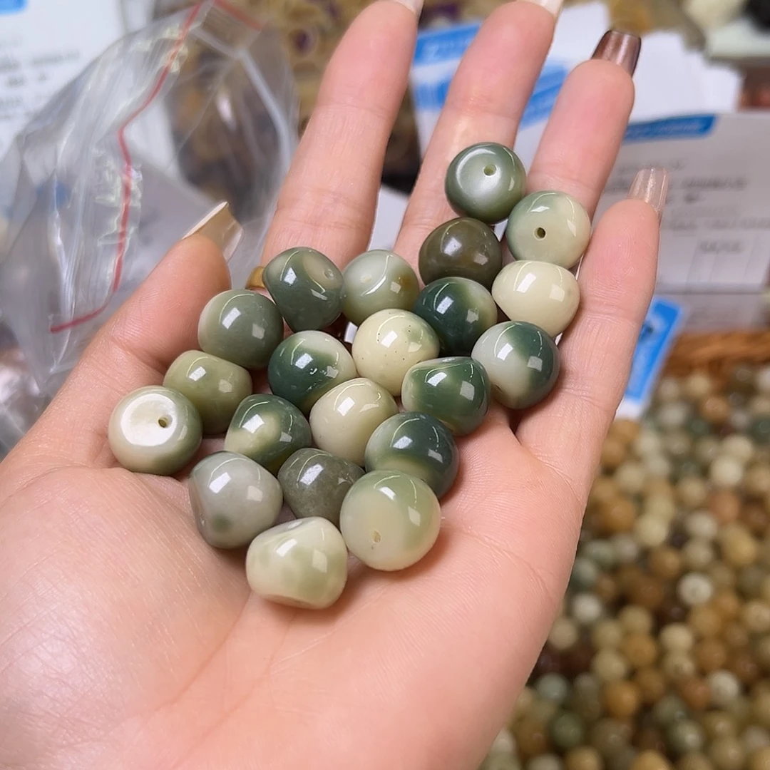 菩提根/象牙果吊坠微瑕15非料飘花蒜瓣25颗