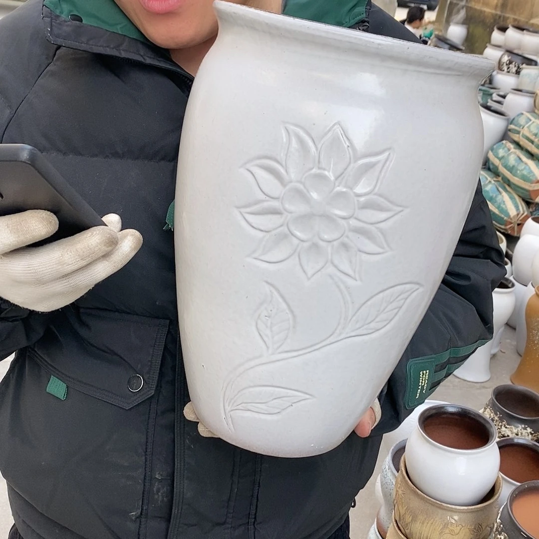 紫砂花盆正品口19高30