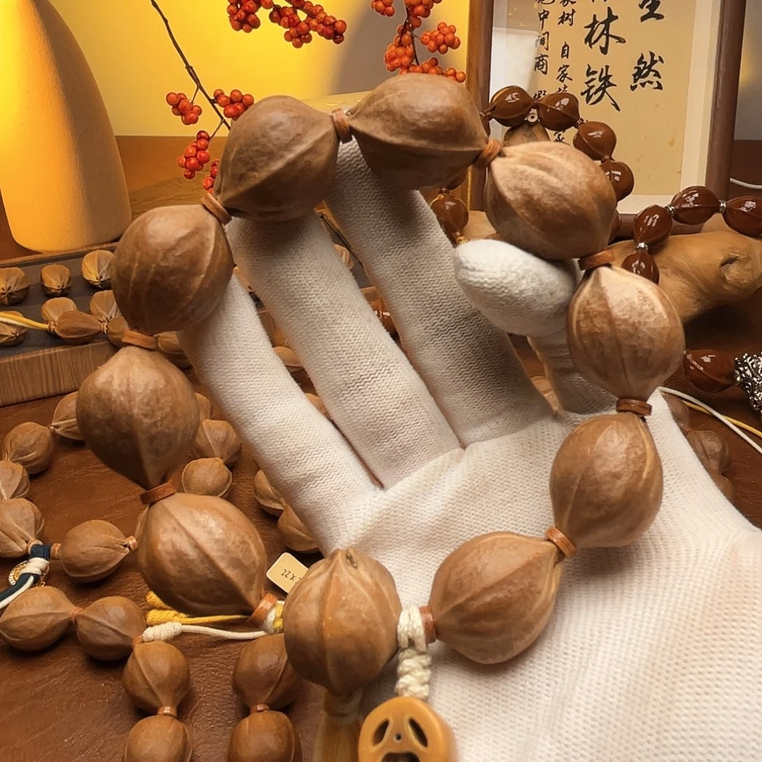 贩***怀橄榄核手串梅林铁核20*25