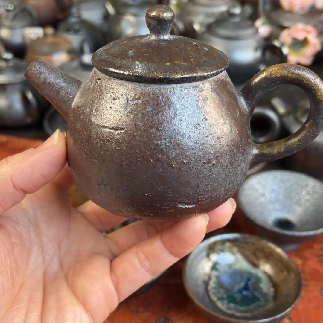 柴烧茶器主人杯杯柴烧