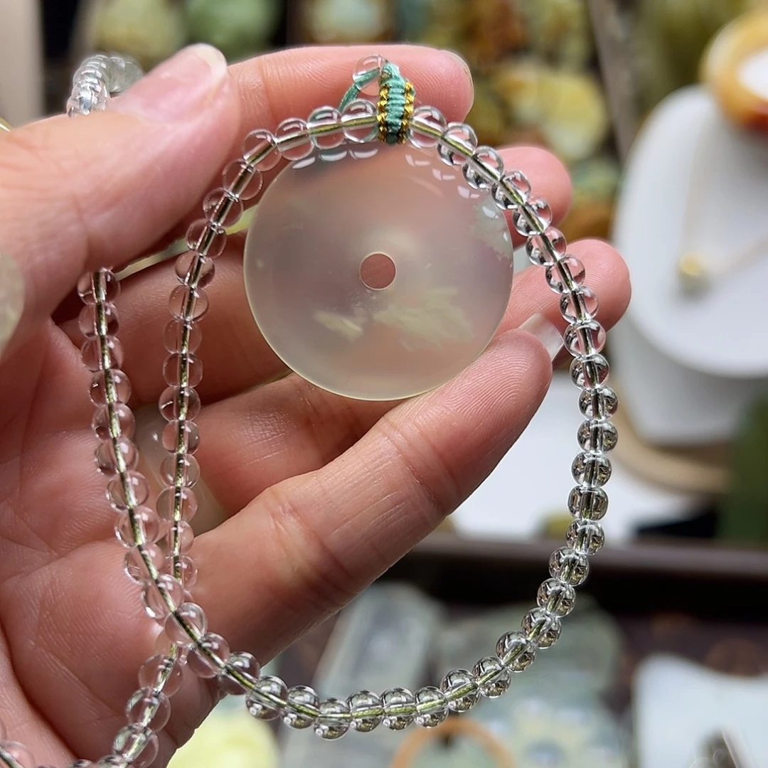 未镶嵌岫玉颈饰岫玉平安扣