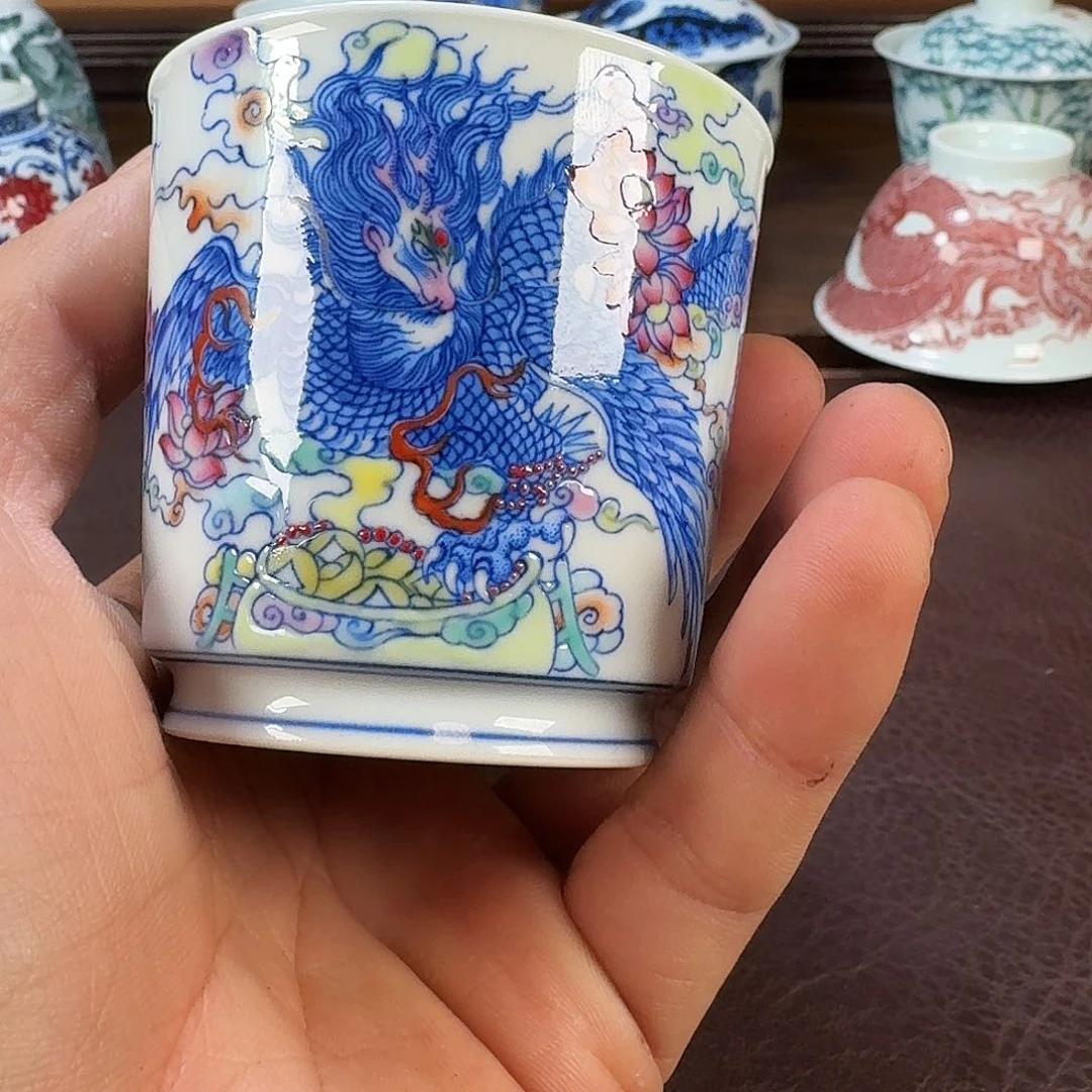 瓷片木*·当代景德镇陶瓷手绘茶具