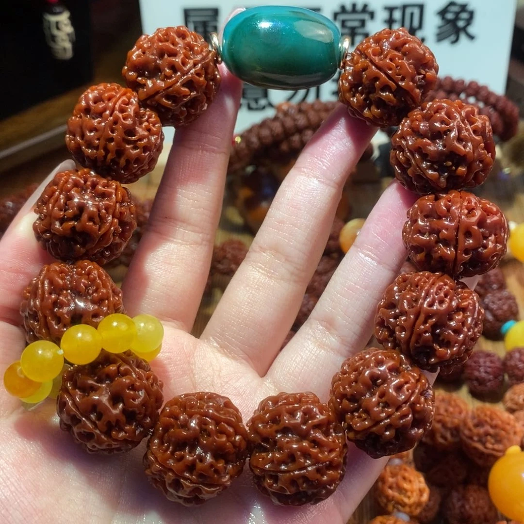 金刚菩提手串225玉华配饰绿