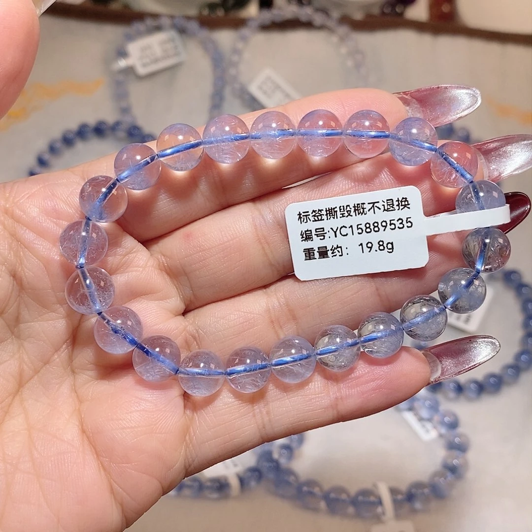 水晶手链未镶嵌君*蓝发晶