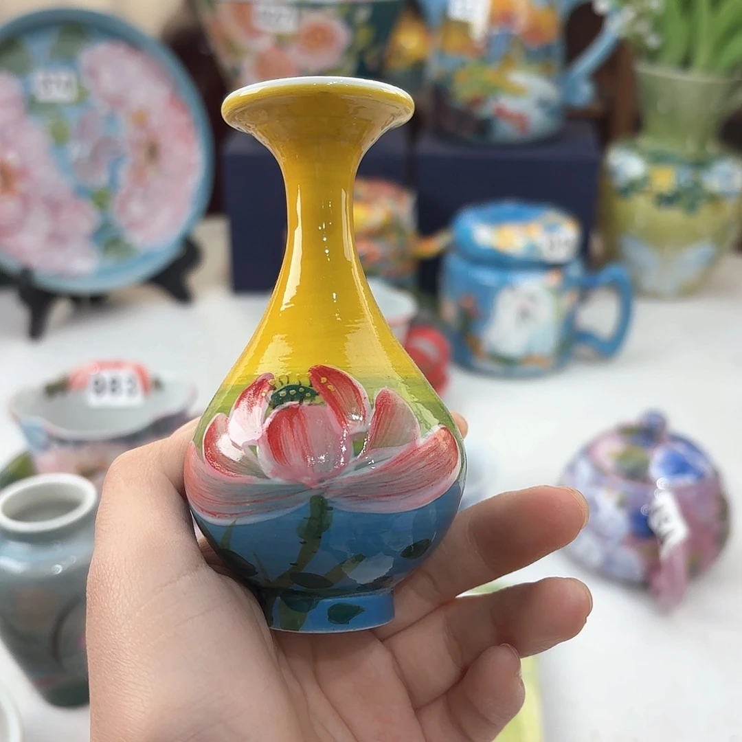 景德镇手绘高温釉下彩陶瓷茶具