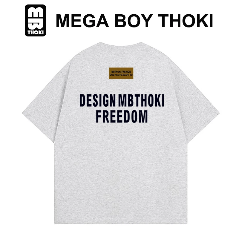 MBTHOKI【美式升级男女同款】t恤纯棉重磅宽松夏季新款休闲百搭短袖
