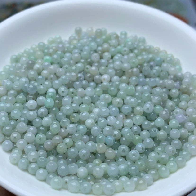 【闪购商品】翡翠手链未镶嵌卡3.5冰晴100颗