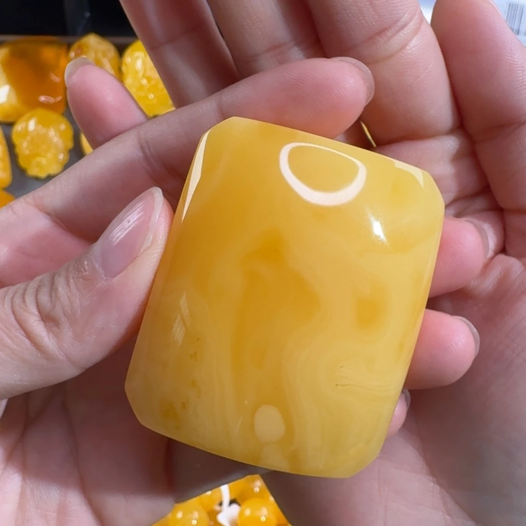 蜜蜡毛衣链未镶嵌千**C