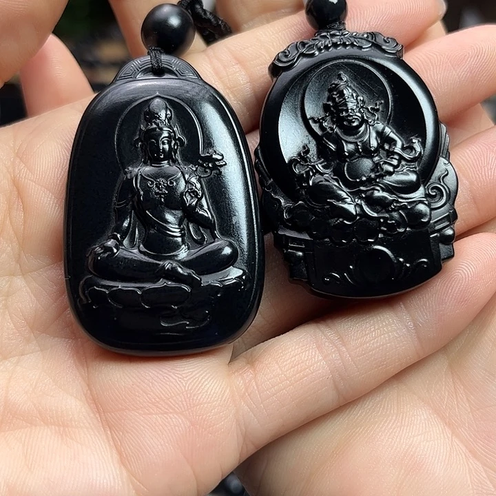 和田玉未镶嵌颈饰༺***༻观音黄财