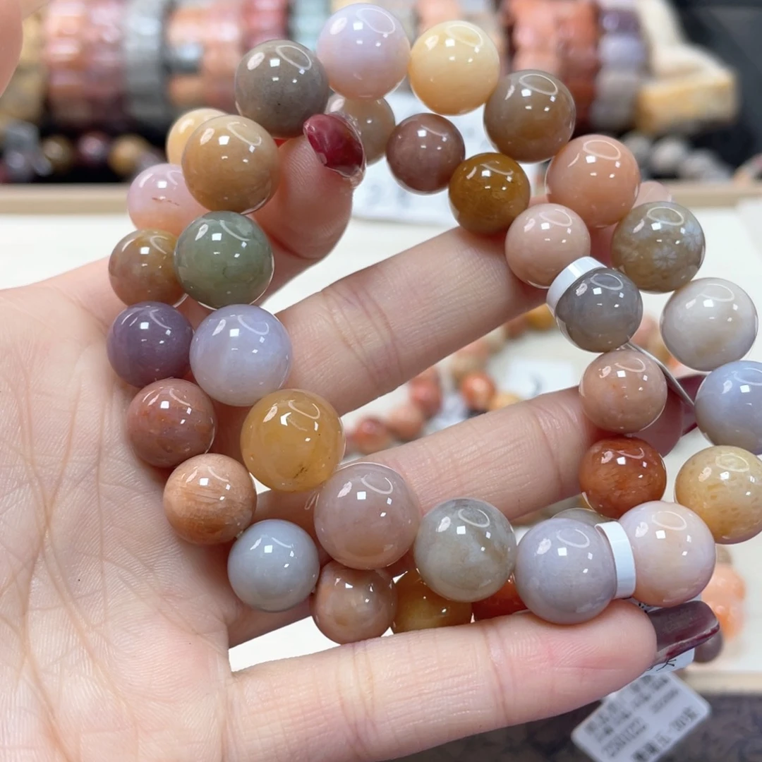 硅化珊瑚（珊瑚玉）手链未镶嵌手****7570