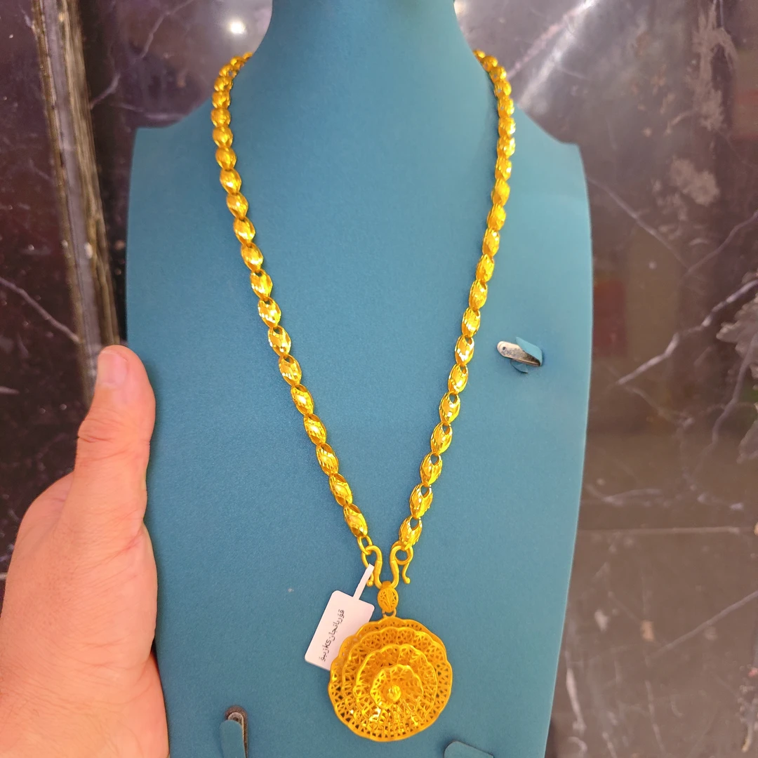 铜合金项链 编织磨砂手工精美链子珠宝潮流مەڭگۈ ئۆزگەرمەيدىغان