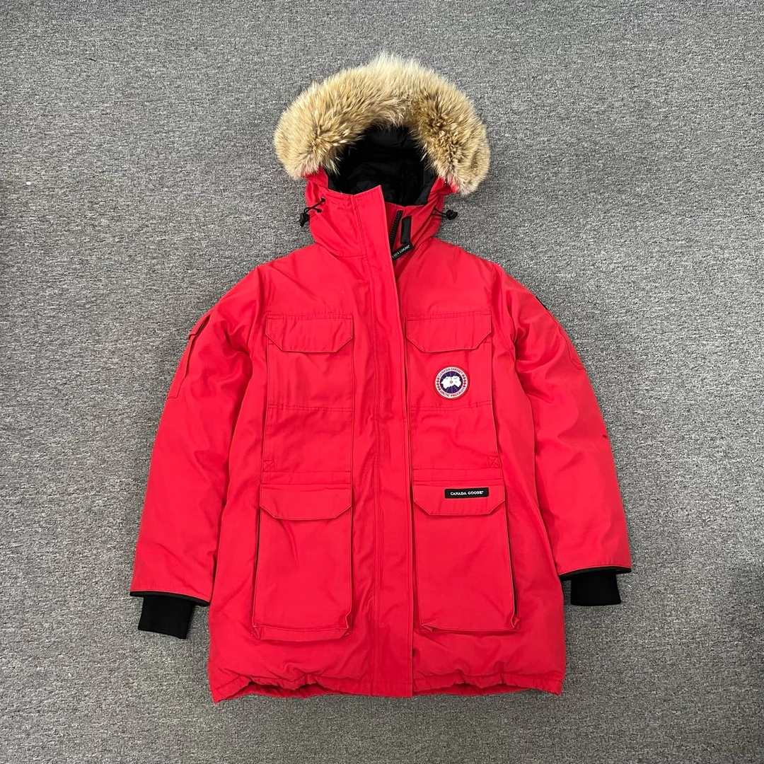 99新 AMIPARIS 加拿大鹅红色远征羽绒服M码