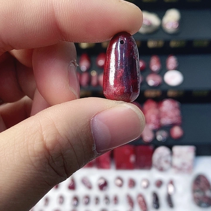 天然辰砂天然朱砂吊坠36