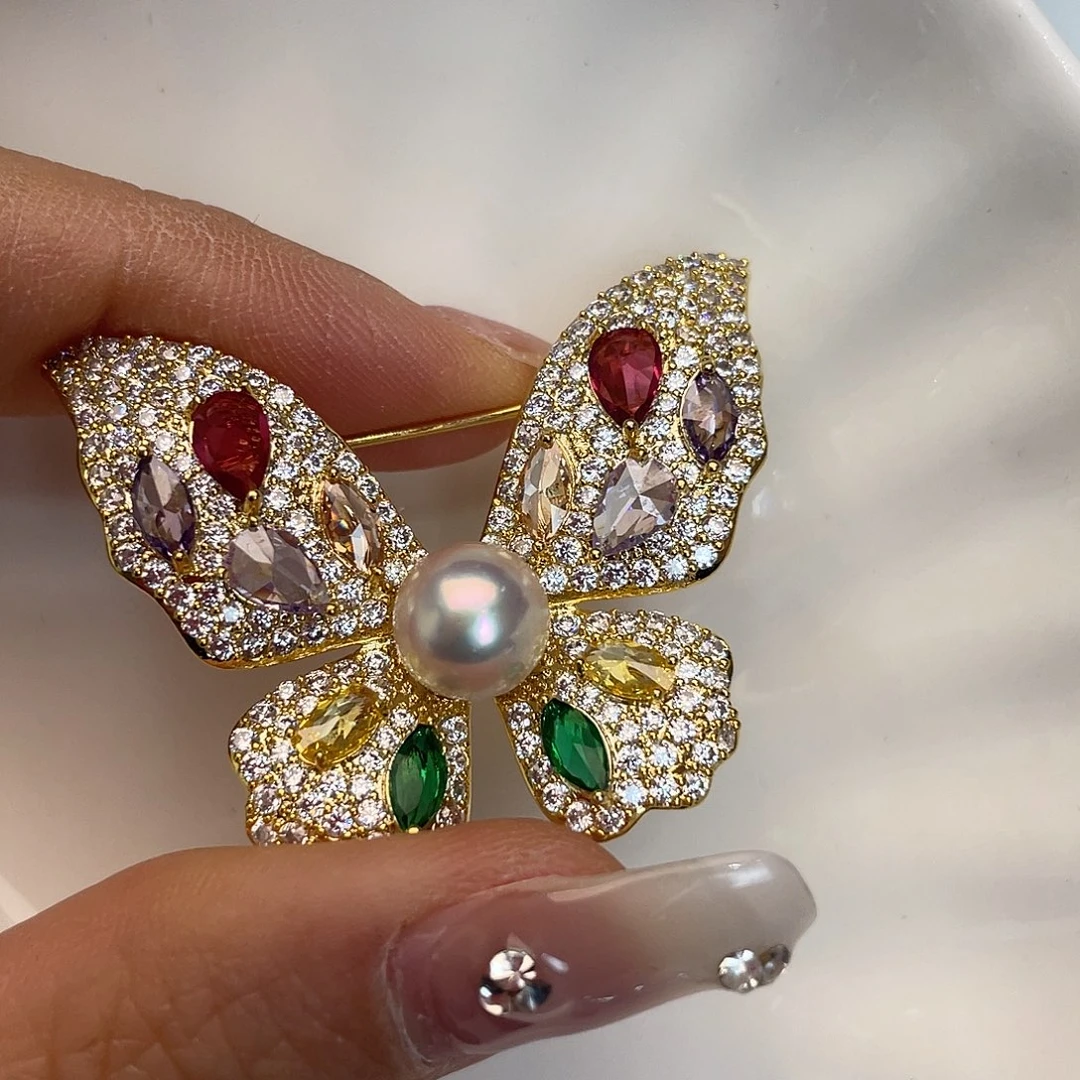 胸针未镶嵌海水珍珠