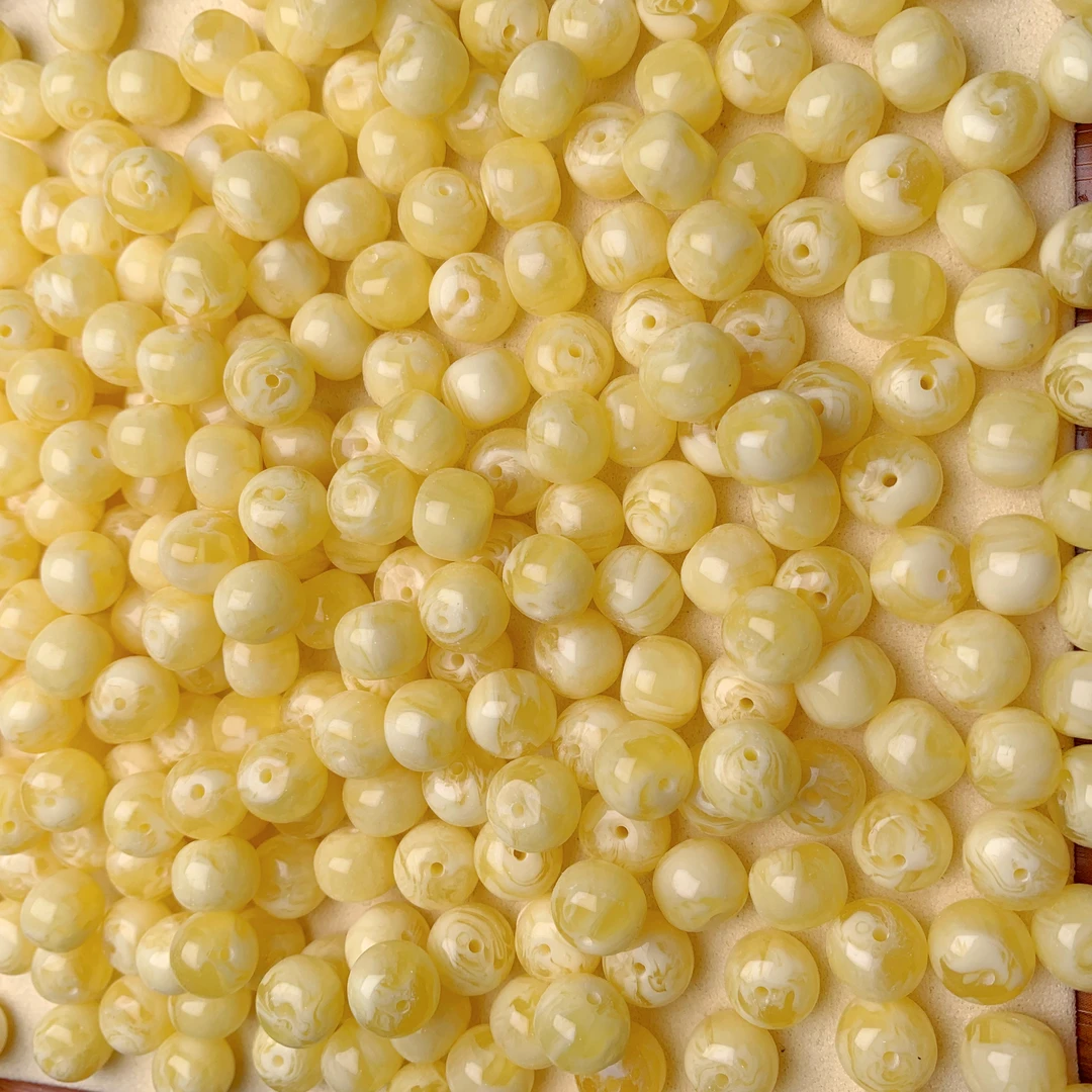 10×8白花蜜算盘珠