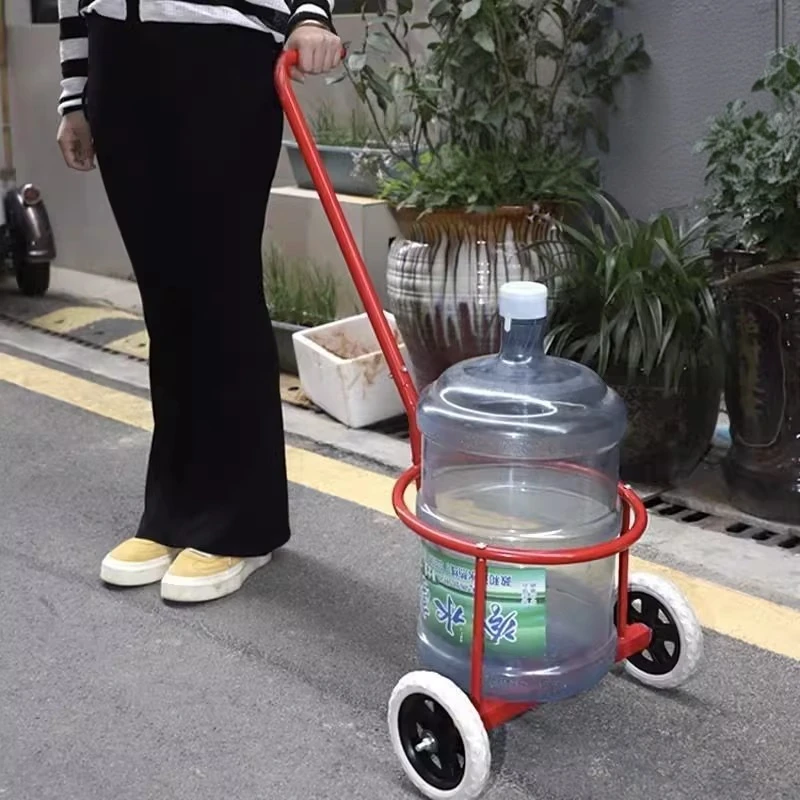 家用倒水车便携式手拉式装水小推车倒垃圾运水桶农村家用泔水车
