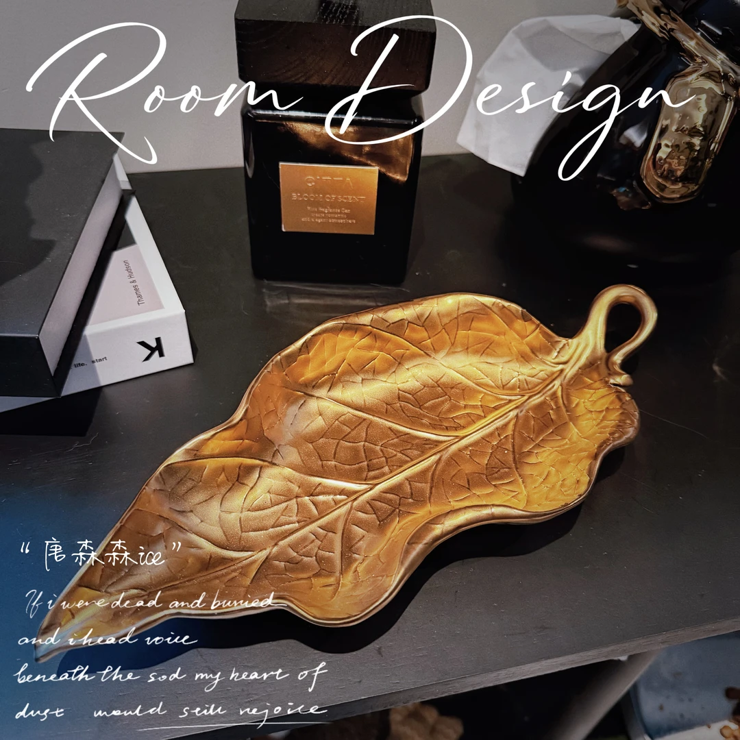 唐森森.一叶生财茶几餐桌零食水果盘收纳盘家用桌面装饰摆件