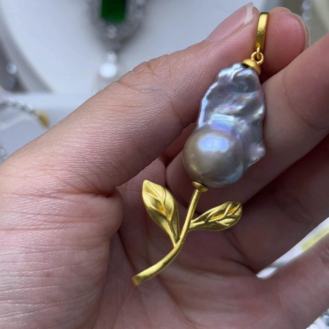 未镶嵌淡水珍珠吊坠