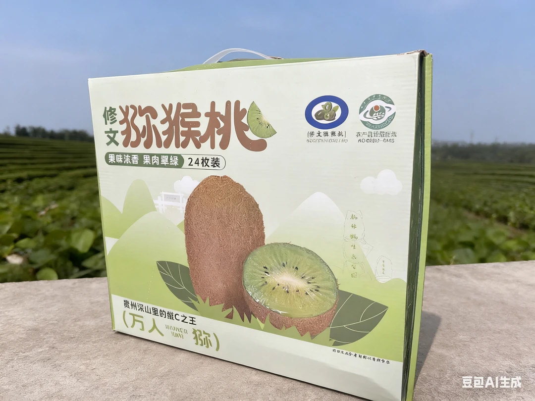 贵长绿心猕猴桃新鲜直供脆甜软糯爆汁24枚礼盒装