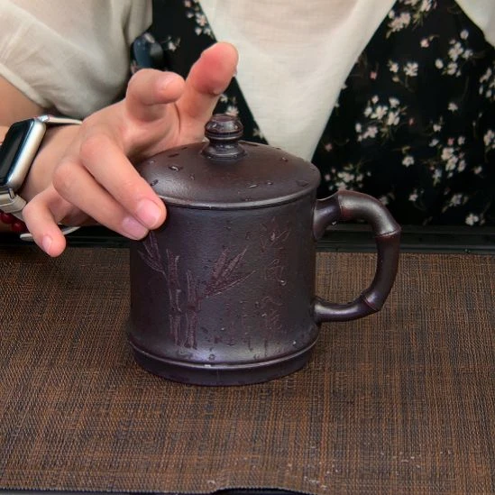 茶杯紫砂高货放漏