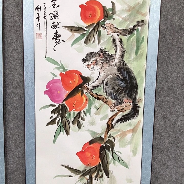 国画刘国华手绘作品1111