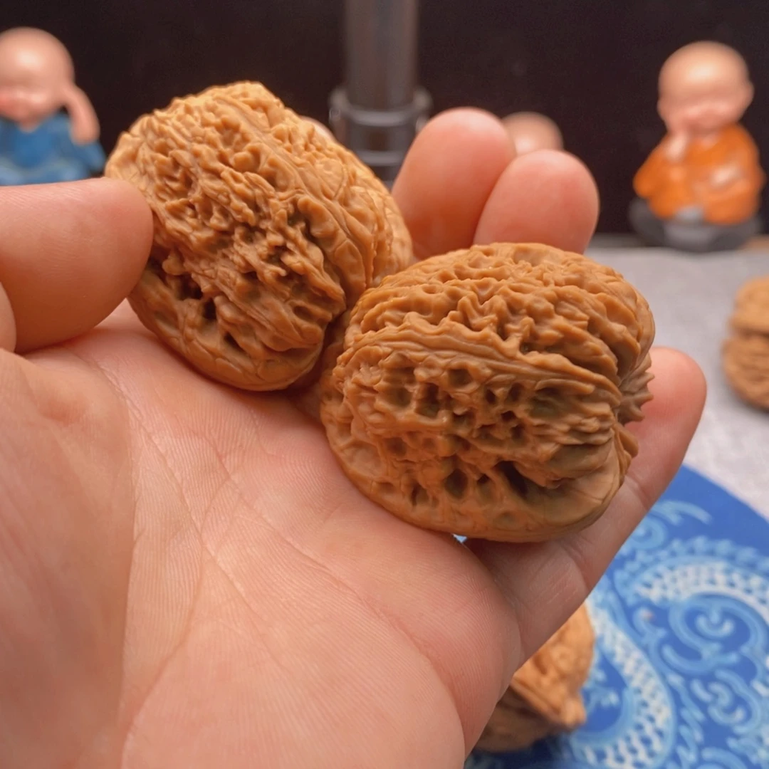 天***蓝把件文玩核桃文玩核桃