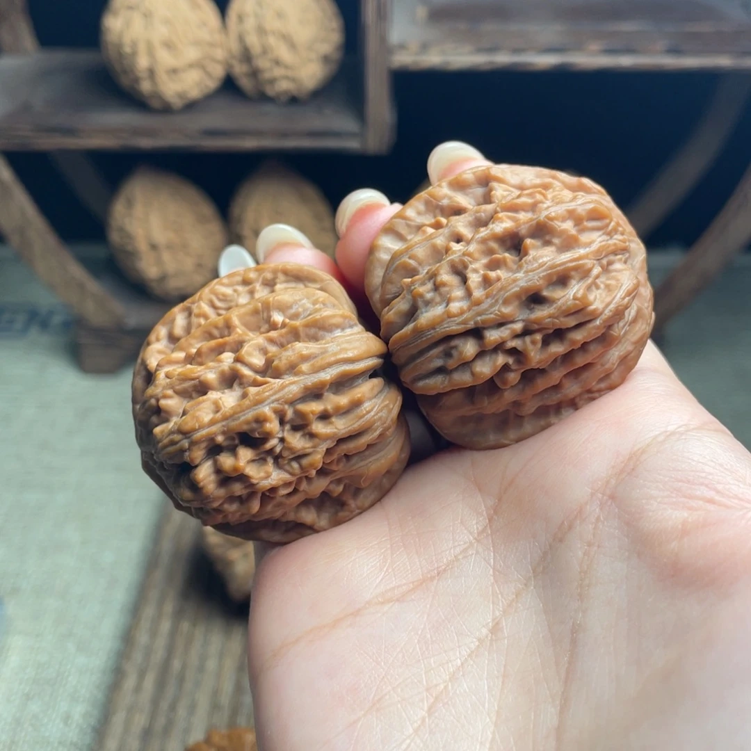 H***,吊坠文玩核桃四座楼40 全品白茬