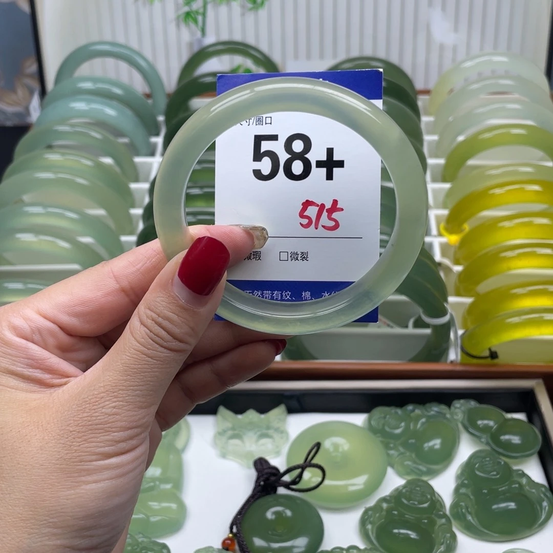 未镶嵌蛇纹石玉手镯