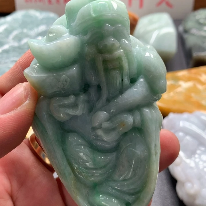 翡翠未镶嵌颈饰保真天然a货翡翠