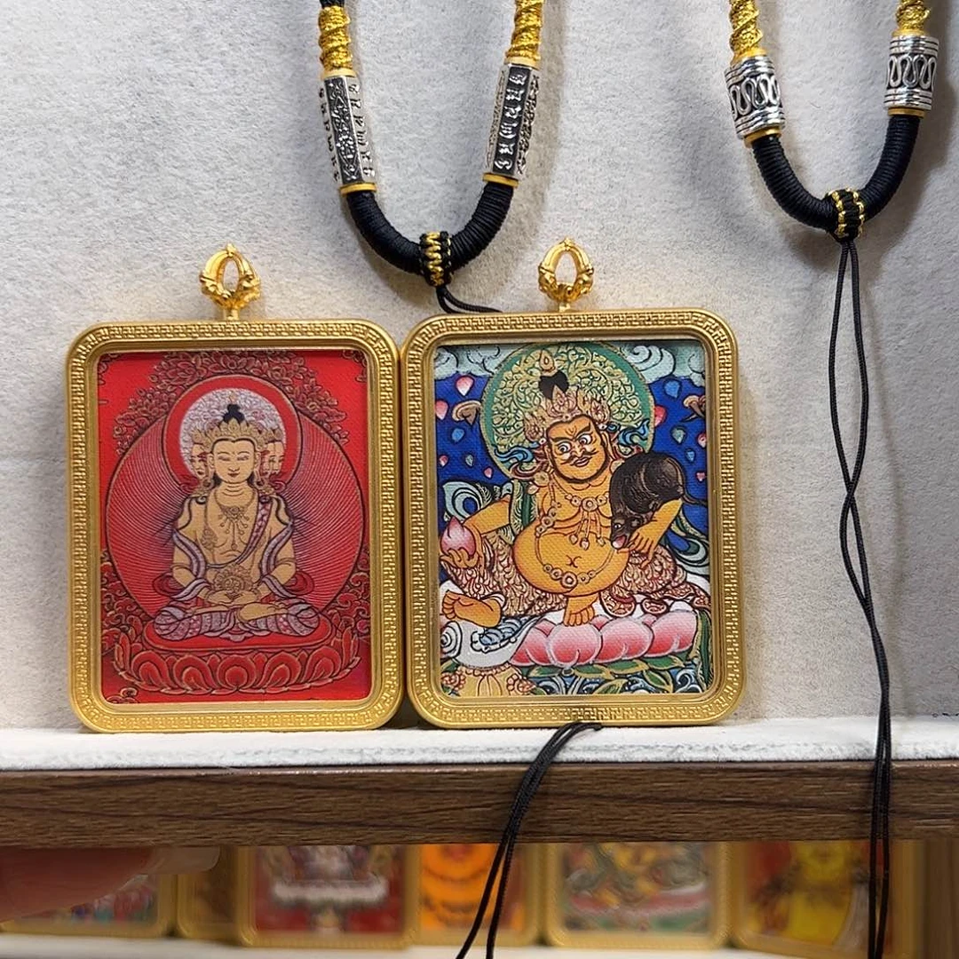 璀***生吊坠双面定制大日黄老爷