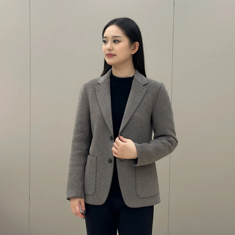 T&X/梯形2025秋冬爆款男士简约商务休闲羊毛西装便服外套（0016）