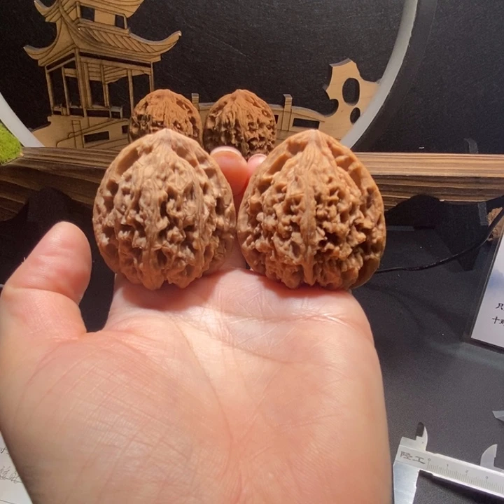 心***境把件文玩核桃4202号高三角