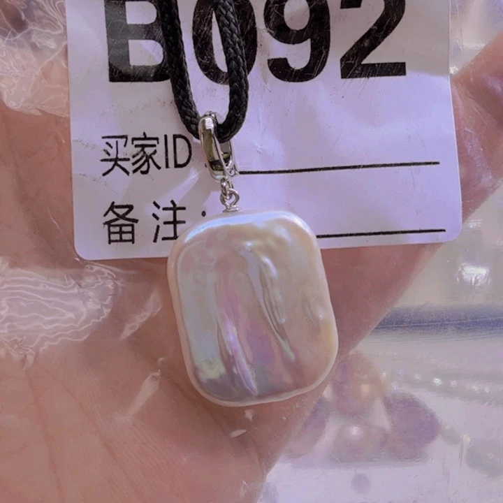 淡水珍珠银S925镶嵌颈饰