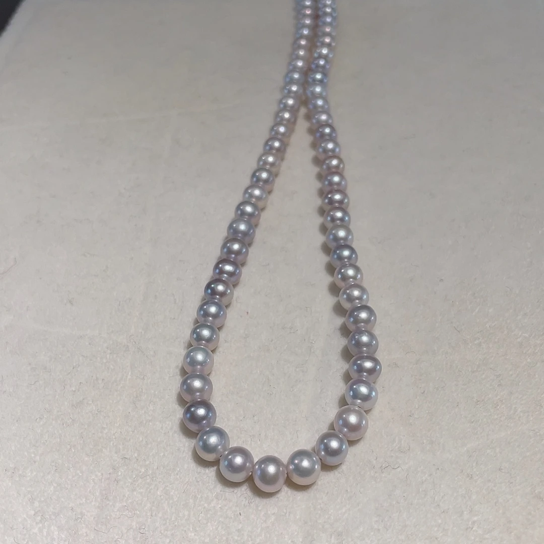 银S925镶嵌淡水珍珠颈饰