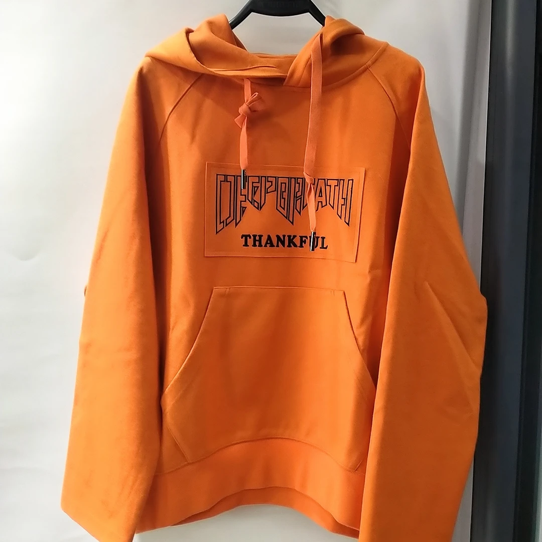 女士连帽卫衣宽松抽绳字母刺绣秋冬装休闲百搭卫衣