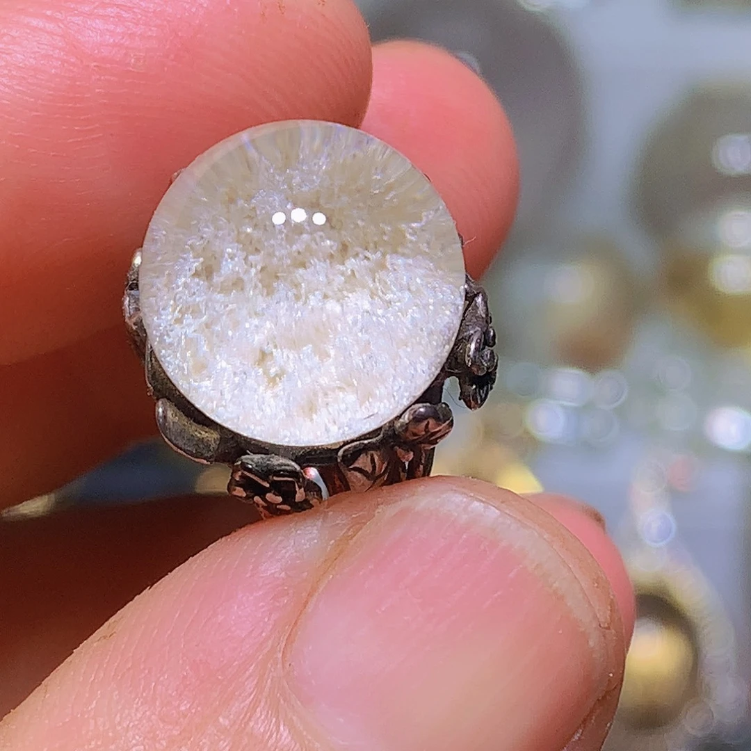 珠宝半成品银S925镶嵌水晶定制款戒指