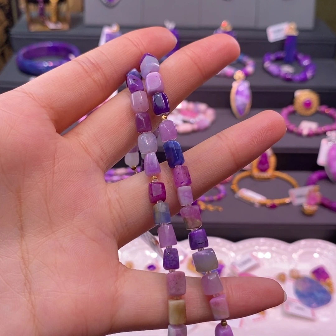 苏纪石（舒俱来）18K金镶嵌项链