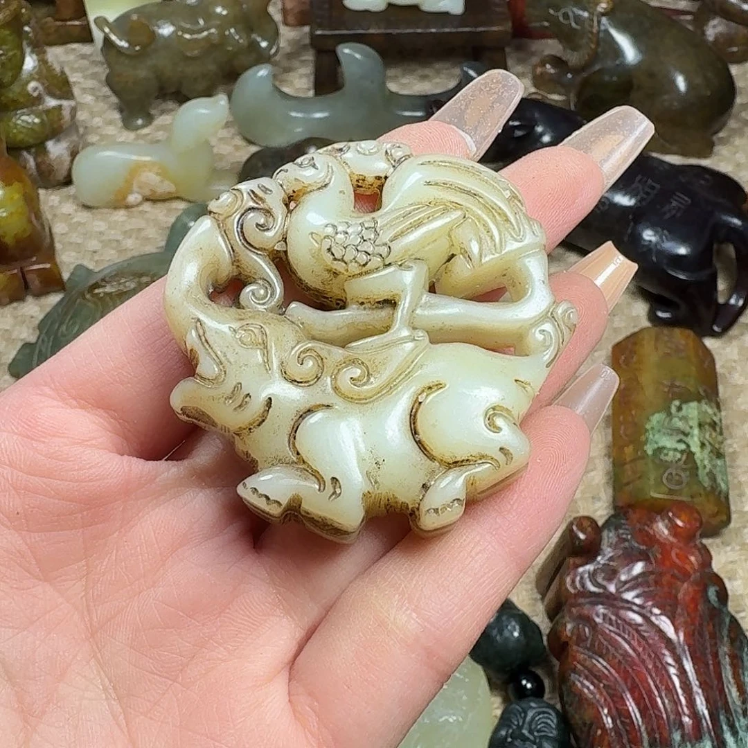 白玉菩提吊坠挂件
