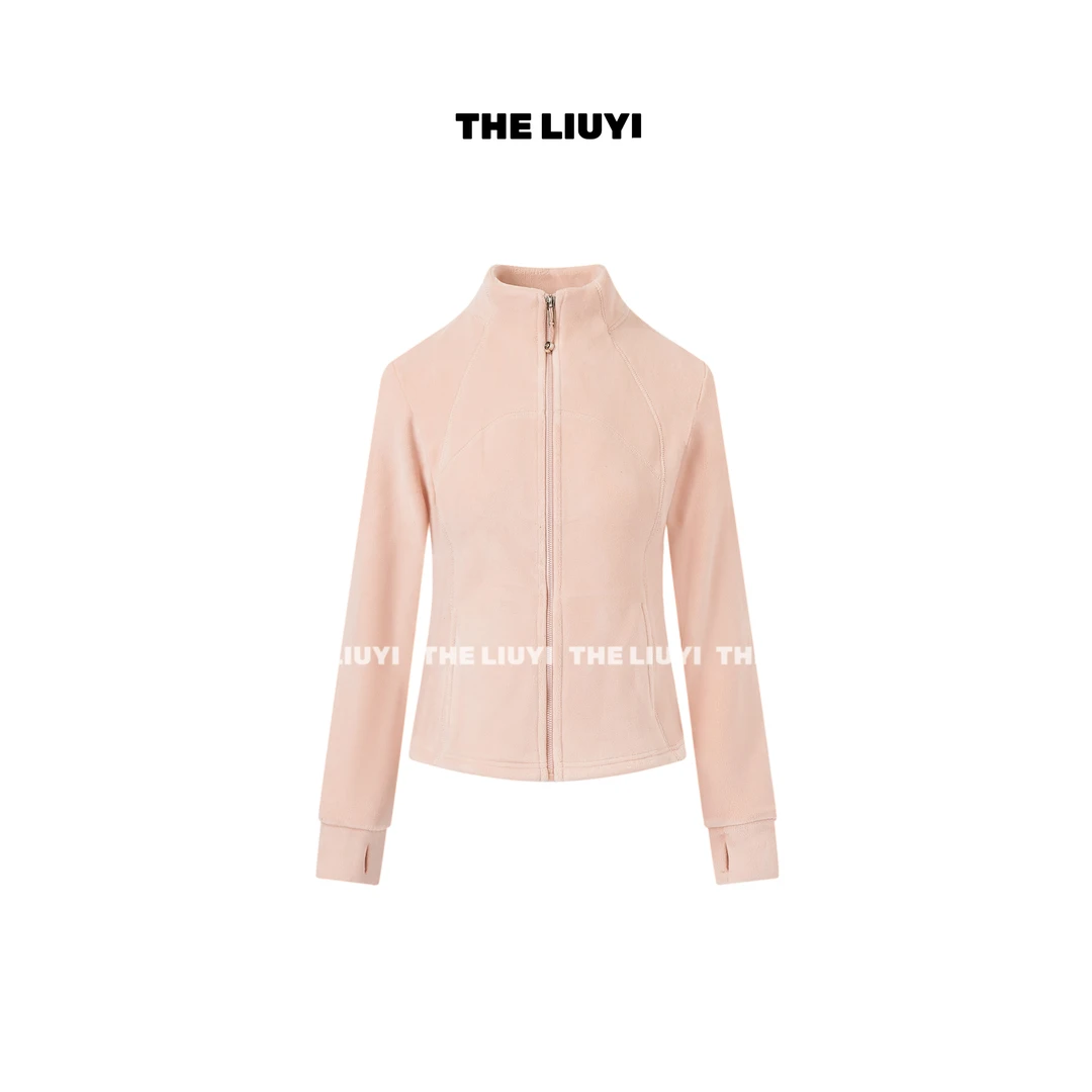 【LIUYI】小蛮腰～冬季立领双面绒修身显瘦保暖拉链外套510251