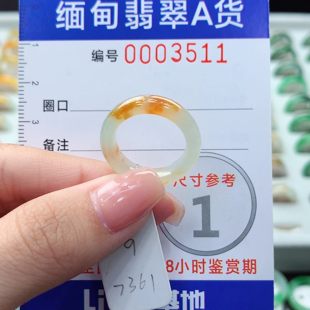 未镶嵌戒指翡翠9号